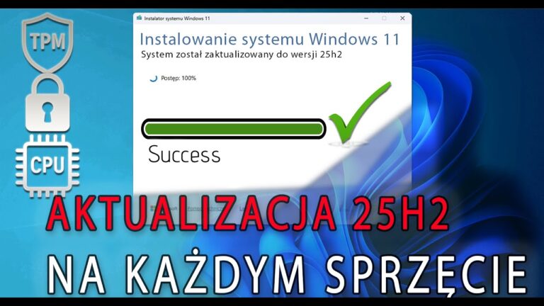 Instalacja Windows 11 25h2 na nie wspieranym laptopie  bez TPM, SB, CPU