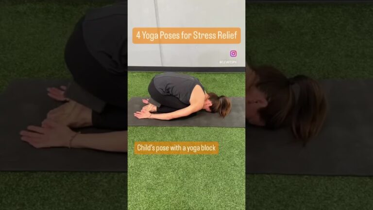 4 Yoga Poses for Stress Relief🧘‍♀️