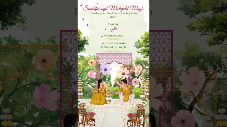 Wedding Invitation I E-card I Caricature Wedding Invite I Invitation_caricatures I @I-C-E-INVITES