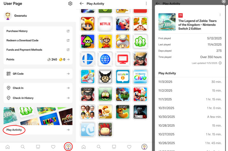 Nintendo’s new Android app shows how much of your life you’ve spent playing its games
