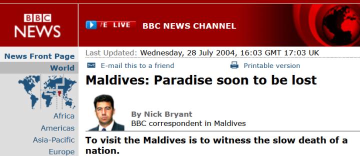 Paradise soon to be lost–BBC 2004 – Watts Up With That?